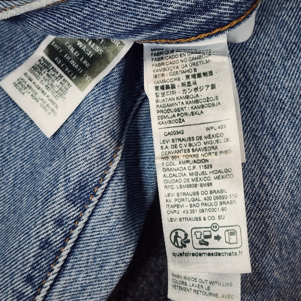 Levi's Big E XL Straight Women Y2K Baggy Skater Wide Leg Jeans W32 L31 NWT - Picture 12 of 15